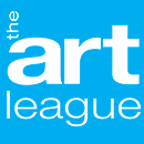 Shows the logo for The Art League - blue background with white lettering